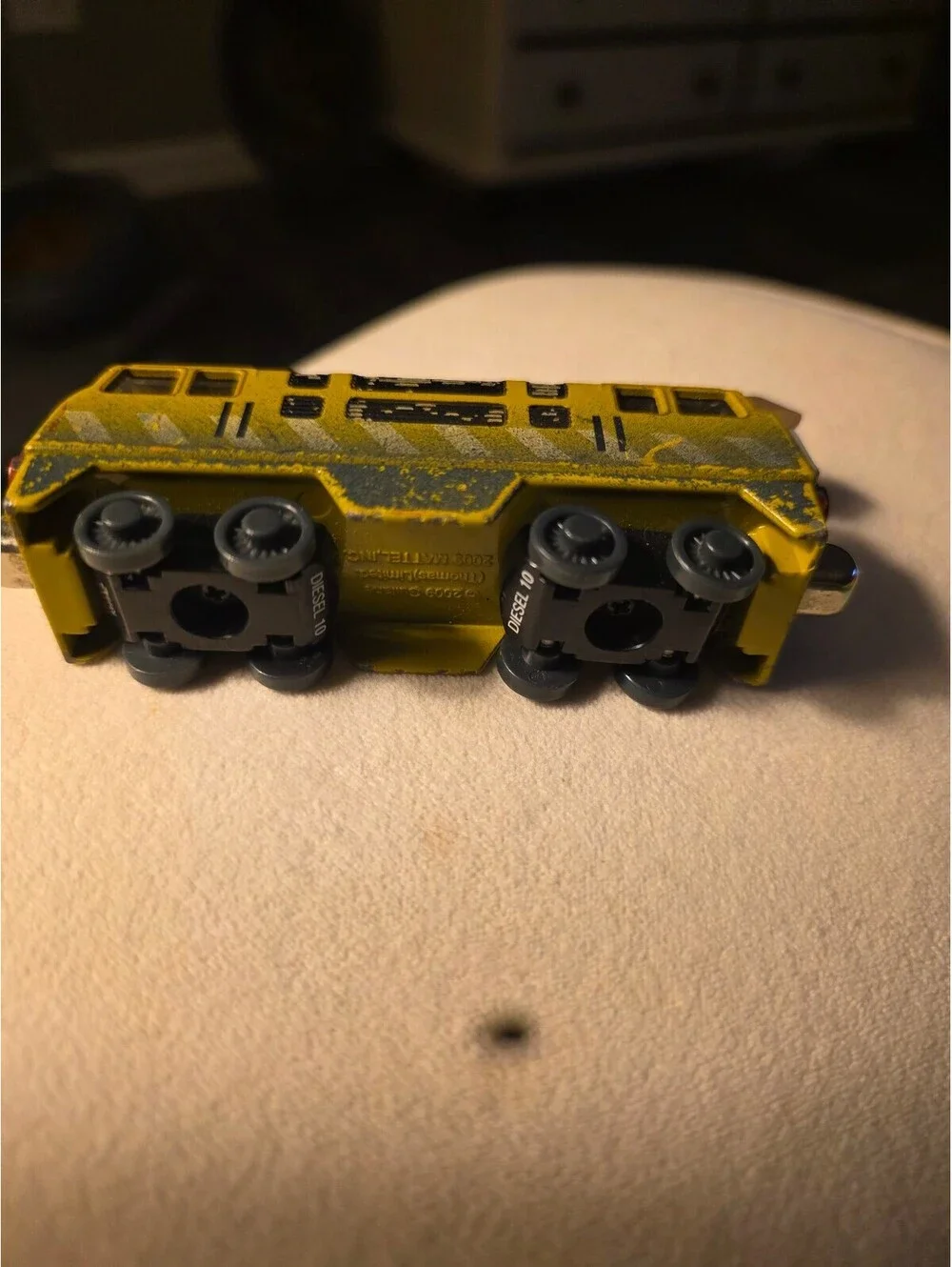Vintage Yellow Thomas & Friends Die-Cast Crane Engine Toy learning curve